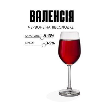 ВИНО "ВАЛЕНСИЯ" червоне напівсолодке  СДНМ1 фото