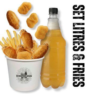 Сет "DRINKINS Litresr&Fries" 09809709760968 фото